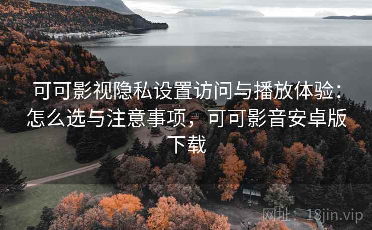 可可影视隐私设置访问与播放体验：怎么选与注意事项，可可影音安卓版下载  第1张