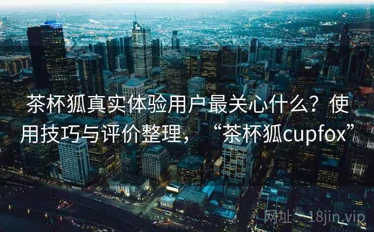 茶杯狐真实体验用户最关心什么？使用技巧与评价整理，“茶杯狐cupfox”