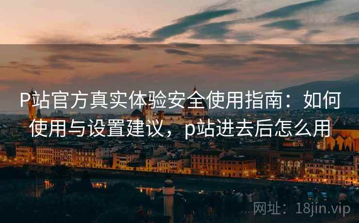 P站官方真实体验安全使用指南：如何使用与设置建议，p站进去后怎么用