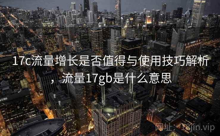 17c流量增长是否值得与使用技巧解析,流量17gb是什么意思 第2张 17c流量增长是否值得与使用技巧解析,流量17gb是什么意思 第2张