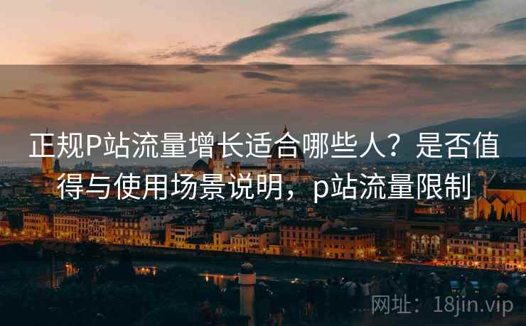 正规P站流量增长适合哪些人？是否值得与使用场景说明，p站流量限制