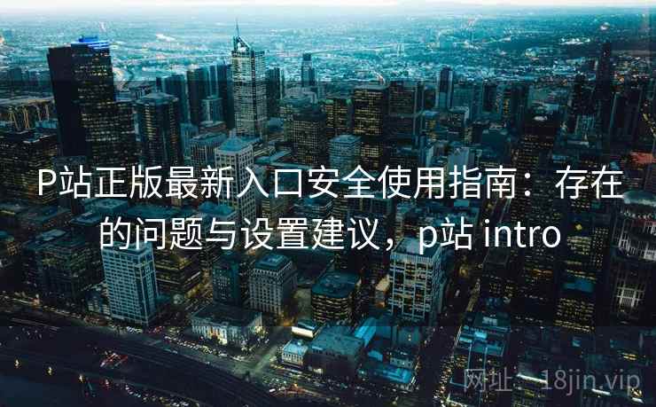 P站正版最新入口安全使用指南：存在的问题与设置建议，p站 intro  第1张