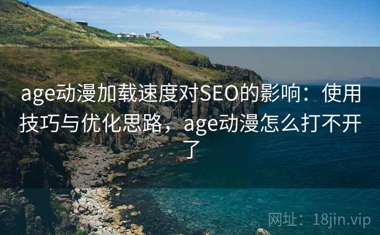 age动漫加载速度对SEO的影响：使用技巧与优化思路，age动漫怎么打不开了  第2张