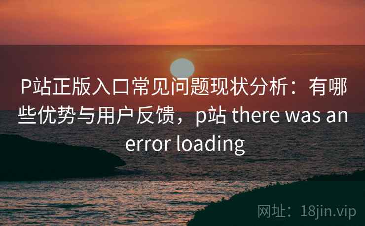 P站正版入口常见问题现状分析：有哪些优势与用户反馈，p站 there was an error loading  第2张