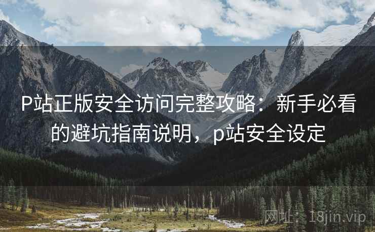 P站正版安全访问完整攻略：新手必看的避坑指南说明，p站安全设定