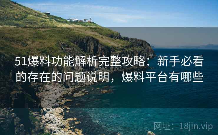 51爆料功能解析完整攻略：新手必看的存在的问题说明，爆料平台有哪些  第2张