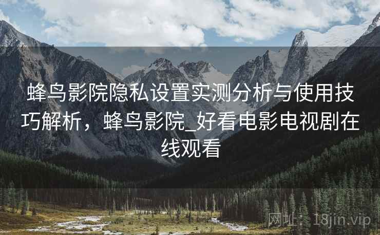 蜂鸟影院隐私设置实测分析与使用技巧解析，蜂鸟影院_好看电影电视剧在线观看