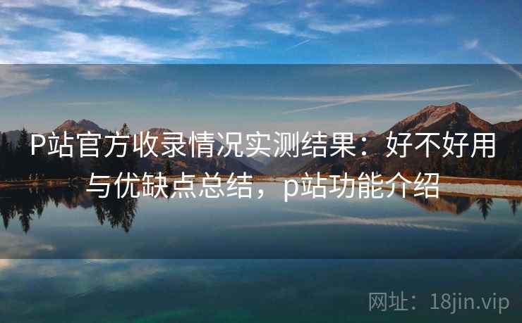 P站官方收录情况实测结果：好不好用与优缺点总结，p站功能介绍