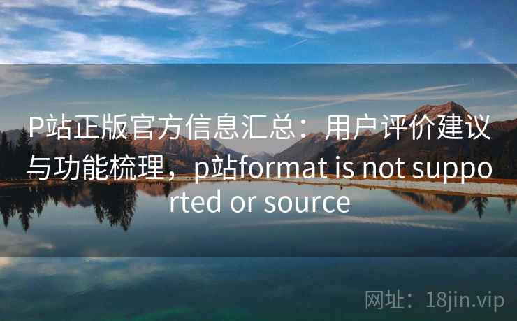 P站正版官方信息汇总：用户评价建议与功能梳理，p站format is not supported or source