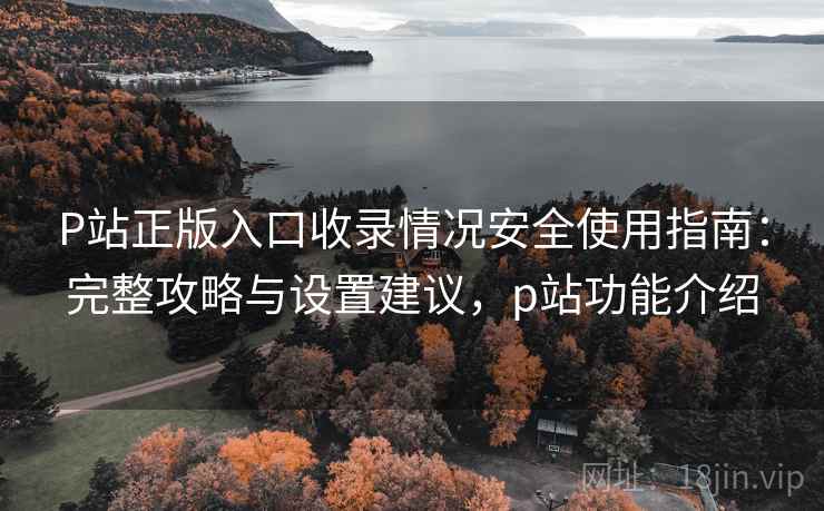 P站正版入口收录情况安全使用指南:完整攻略与设置建议,p站功能介绍 第2张 P站正版入口收录情况安全使用指南:完整攻略与设置建议,p站功能介绍 第2张