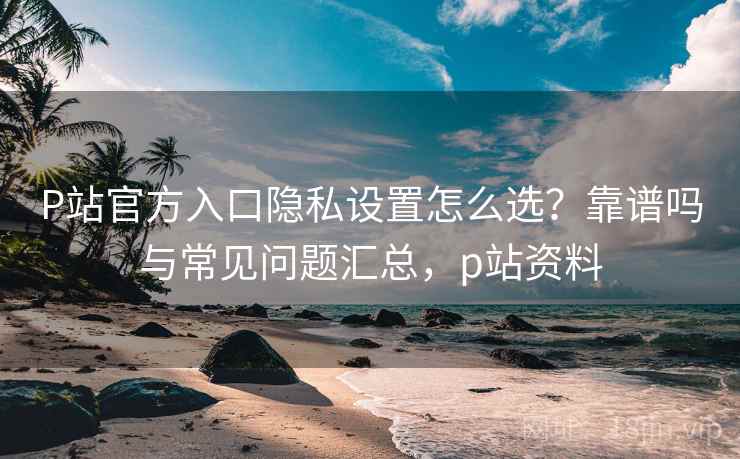 P站官方入口隐私设置怎么选?靠谱吗与常见问题汇总,p站资料 第2张 P站官方入口隐私设置怎么选?靠谱吗与常见问题汇总,p站资料 第2张
