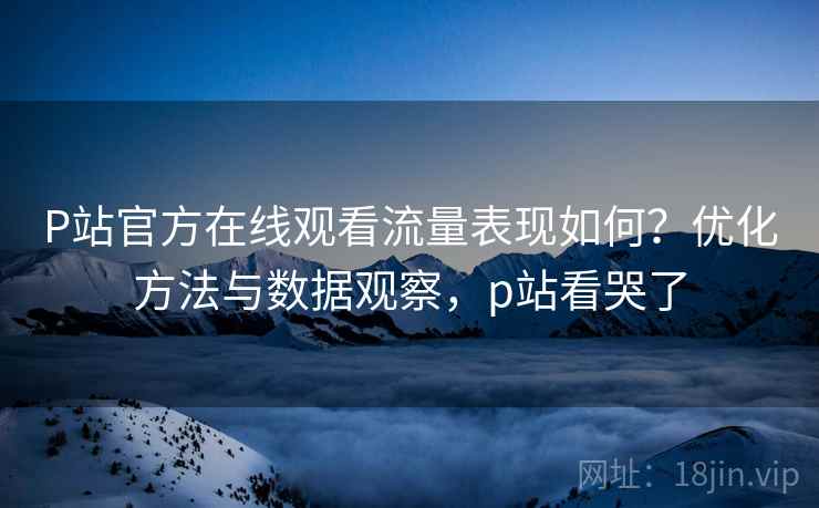 P站官方在线观看流量表现如何？优化方法与数据观察，p站看哭了  第2张