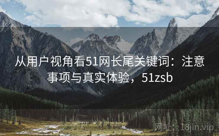 从用户视角看51网长尾关键词：注意事项与真实体验，51zsb  第2张