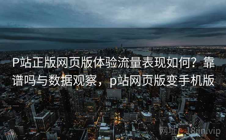 P站正版网页版体验流量表现如何？靠谱吗与数据观察，p站网页版变手机版