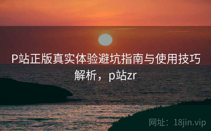 P站正版真实体验避坑指南与使用技巧解析，p站zr  第2张