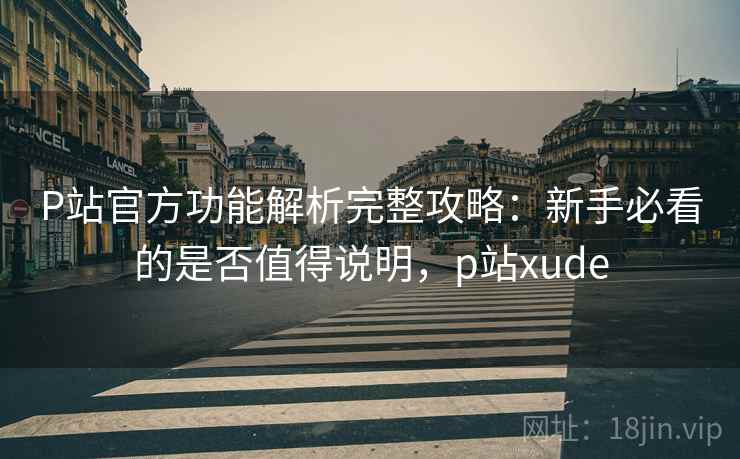 P站官方功能解析完整攻略:新手必看的是否值得说明,p站xude 第2张 P站官方功能解析完整攻略:新手必看的是否值得说明,p站xude 第2张
