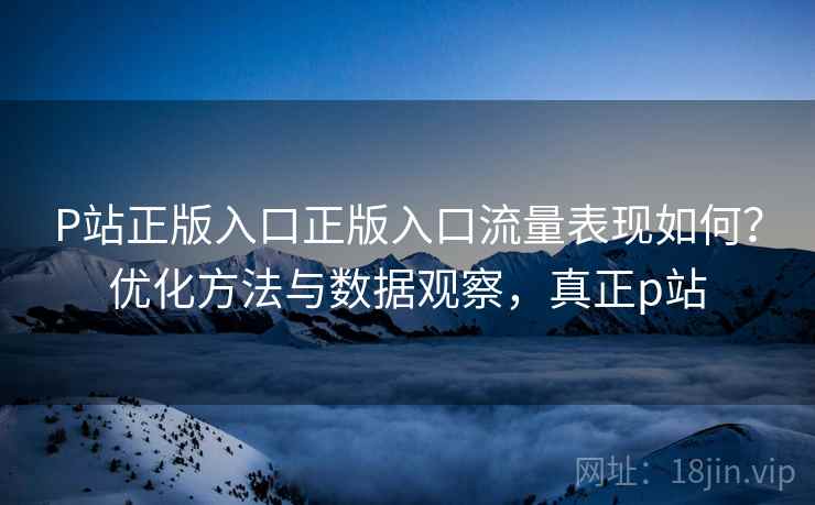 P站正版入口正版入口流量表现如何？优化方法与数据观察，真正p站  第1张